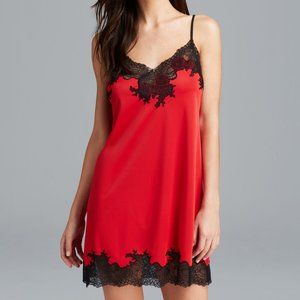 NATORI 'Enchant' Lace Trim Chemise Nightie new XS